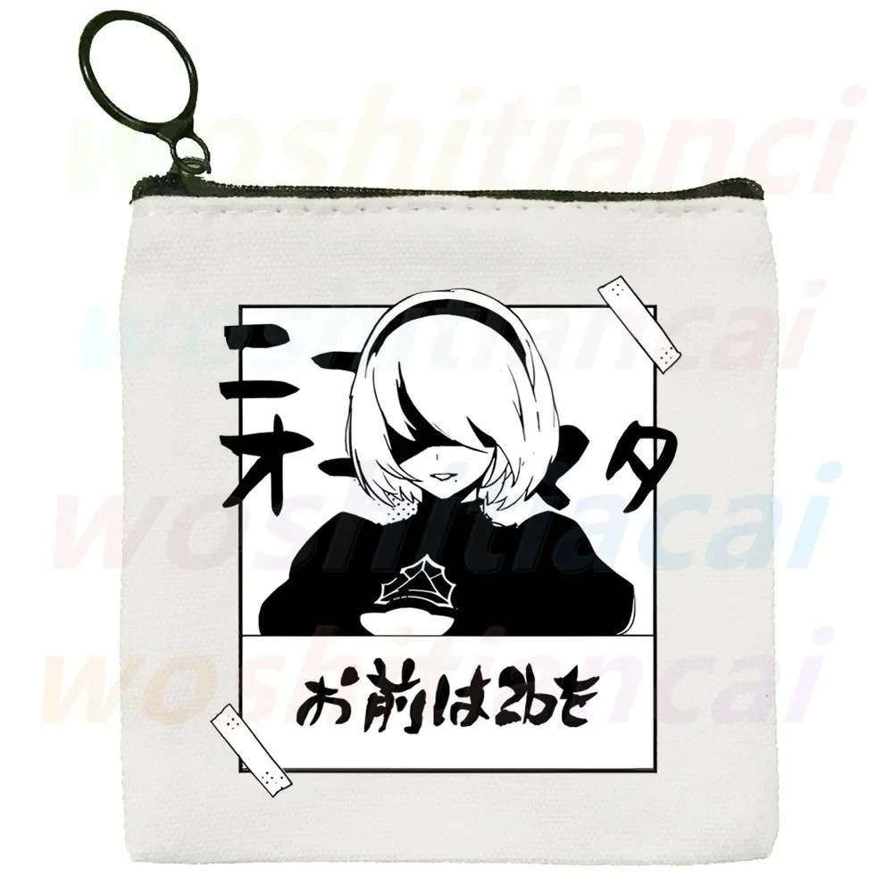 NieR Automata Game Wallets Coin Pocket Male Type 2B Anime Purse Function Nier YoRHa Replicant Wallet with Card Holders