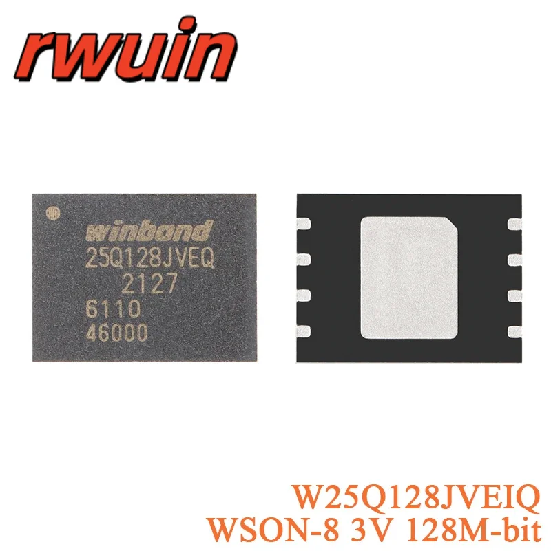 2PCS W25Q128FVSIQ W25Q128JVEIQ W25Q128JVPIQ W25Q128JVSIM WSON-8 SOIC-8 3V 25Q128JVPIQ 25Q128 128M-bit Serial Flash Memory Chip