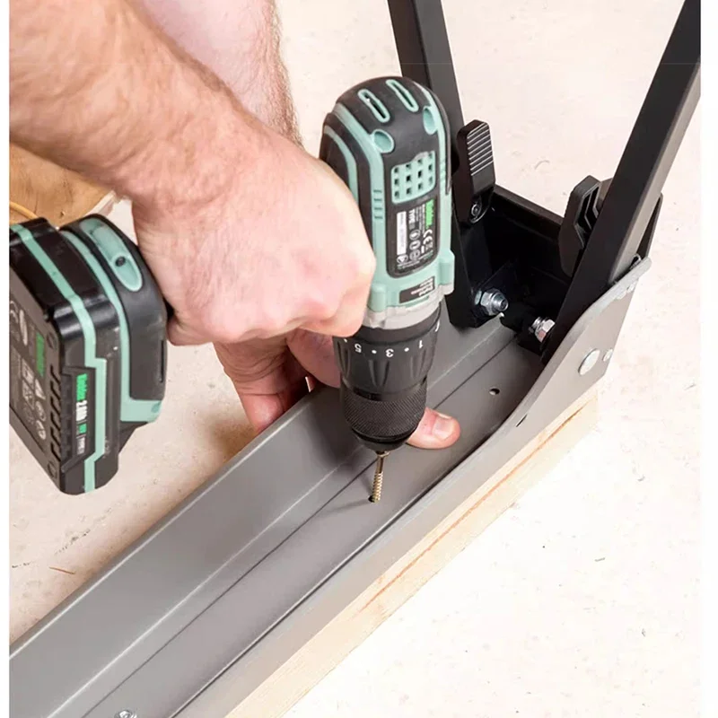 حامل ماكينة القطع محمول قابل للطي متعدد الوظائف لأعمال النجارة المكتبية قطعتين