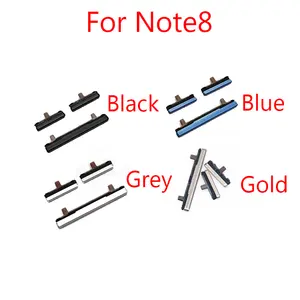 Bilashmart 1 Set Power Button Side Button Samsung Note 8 N950F N950D N950U N950A/Note 9 N960A N960U N960F Volume Buttons Key Switch
