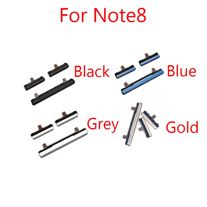 1 zestaw przycisków bocznych do Samsung Note 8 N950F N950D N950U N950A/Note 9 N960A N960U N960F Przyciski głośności Przełącznik kluczykowy