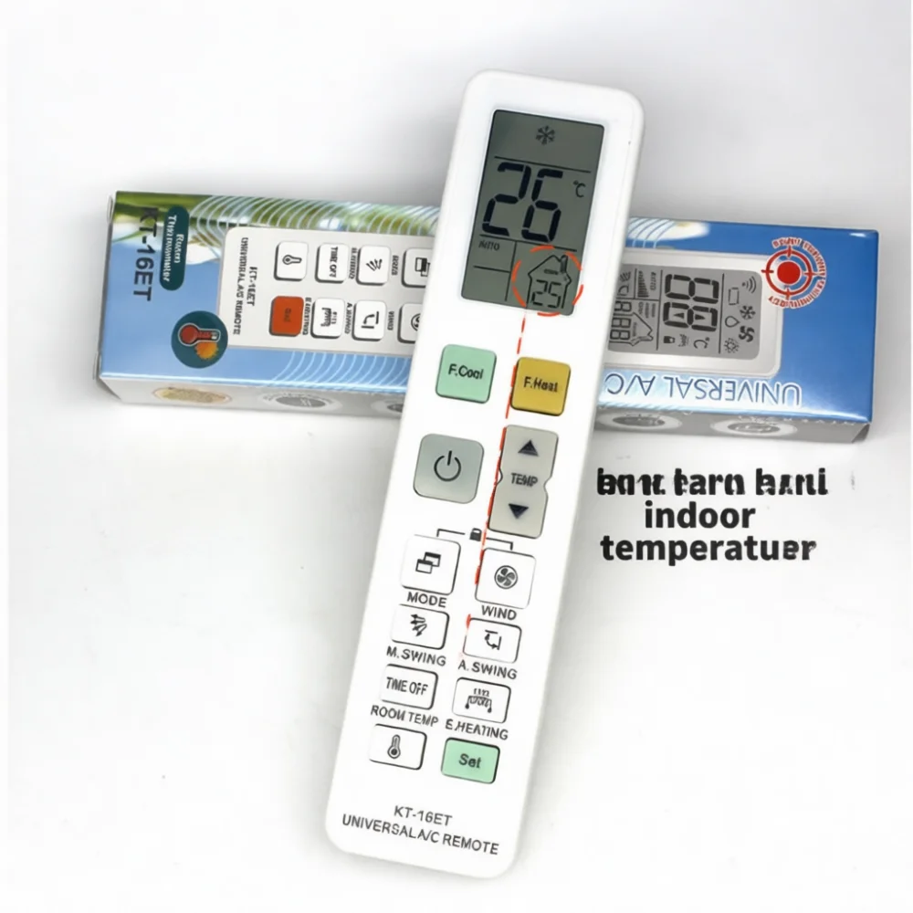 Universal Air Conditioner Remote Control KT05E Mini AC Replacement Unit Cooling System Controller Practical Household Tool