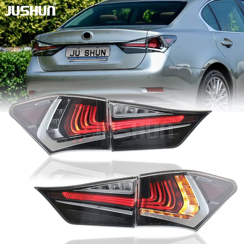 JUSHUN LED Taillights for Lexus GS 250 300 350h Rear Lamp Car Accessories 2013-2020 Upgrade LED Turn Signals Tail Light