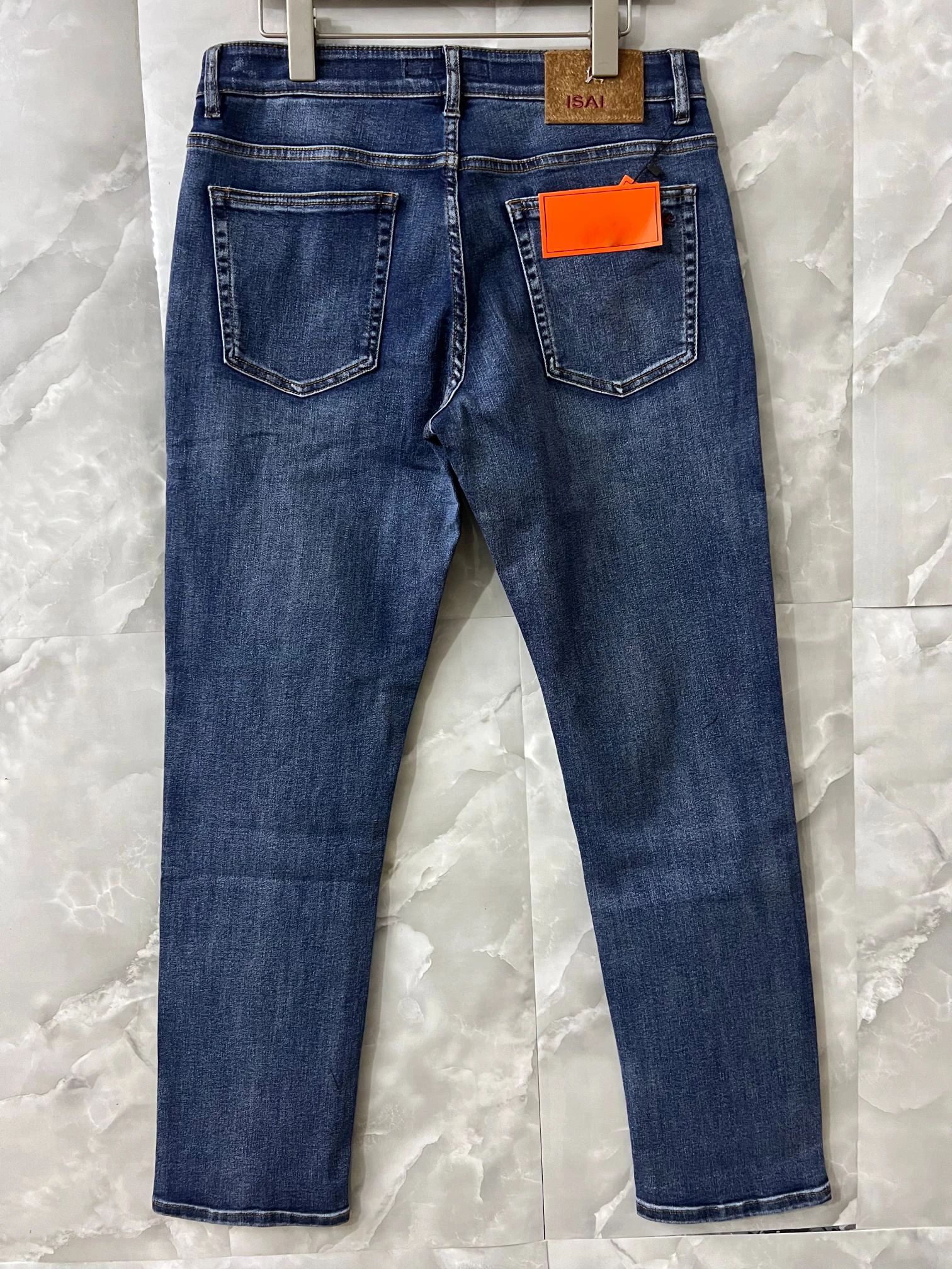 

BLLIYOSS Jeans Thin Cotton Men 2026 New Business Embroidery straight-leg Outdoors Pants Old Money High-Quality 30 To 40 yarda