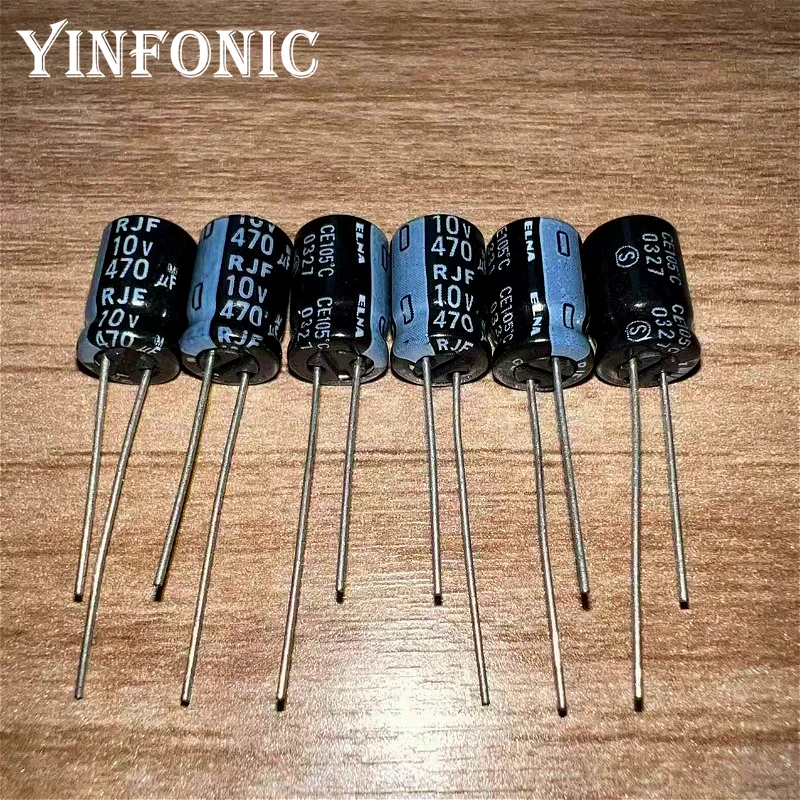 10 шт./100 шт. ELNA 10V470uF RJF серии 8x11,5 мм 105 ° C 470 мкФ/10 В высококачественные алюминиевые электролитические конденсаторы
