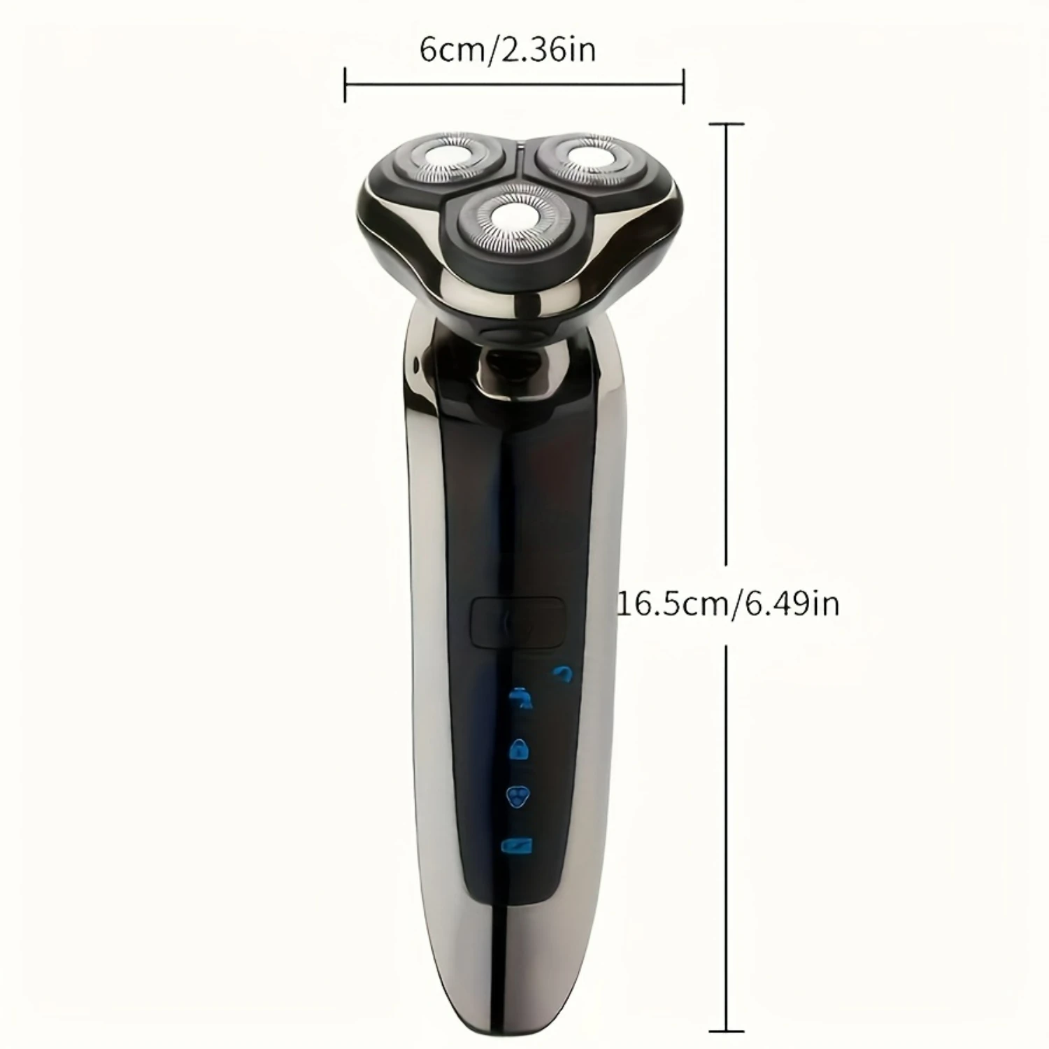 Convenient Waterproof Rechargeable Men's Shaver with Nose and Sideburn Trimmers and Face Cleaning Brush - Achieve a Smooth, Clea