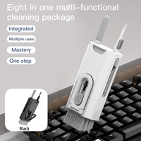 8 In 1 Cleaning Kit Keyboard Cleaner For AirPods Camera Phone Cleaning Tool Keycap Puller Set Screen Brush Earphone Cleaning Pen