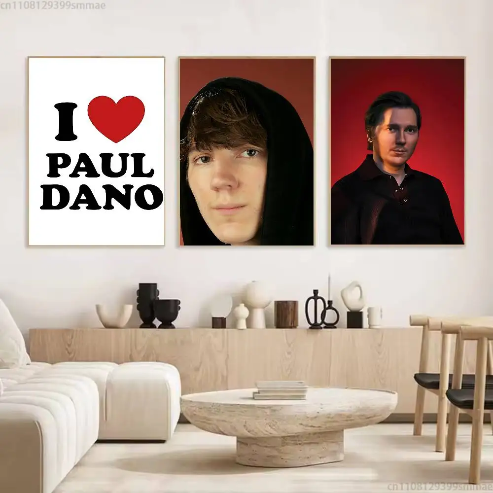 l I Love Paul Dano new group Poster HD home decor sticky wall waterproof home living room bar aesthetic decor