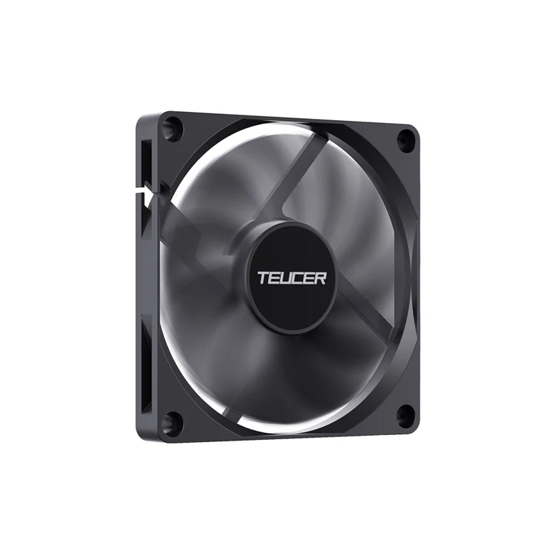 TEUCER UT-8010 Ultra-thin Chassis Fan 80x10mm PWM 4-Pin for Desktop PC CPU Cooling