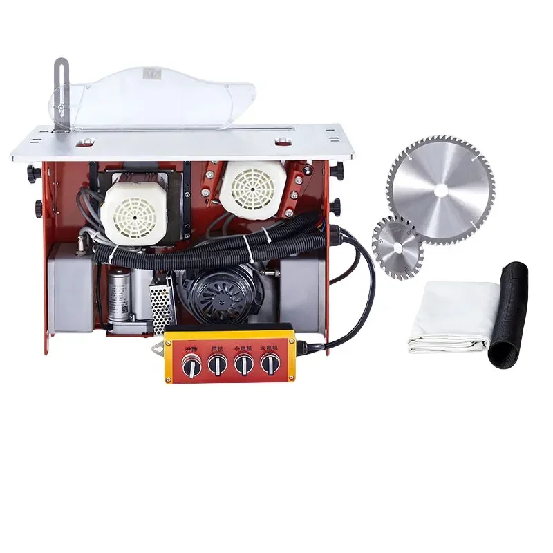 Dust-free Integrated Table Saw:Woodworking Sliding Table Saw with Brushless,Quiet,Dust-extracting Motor Inverted-mount Design
