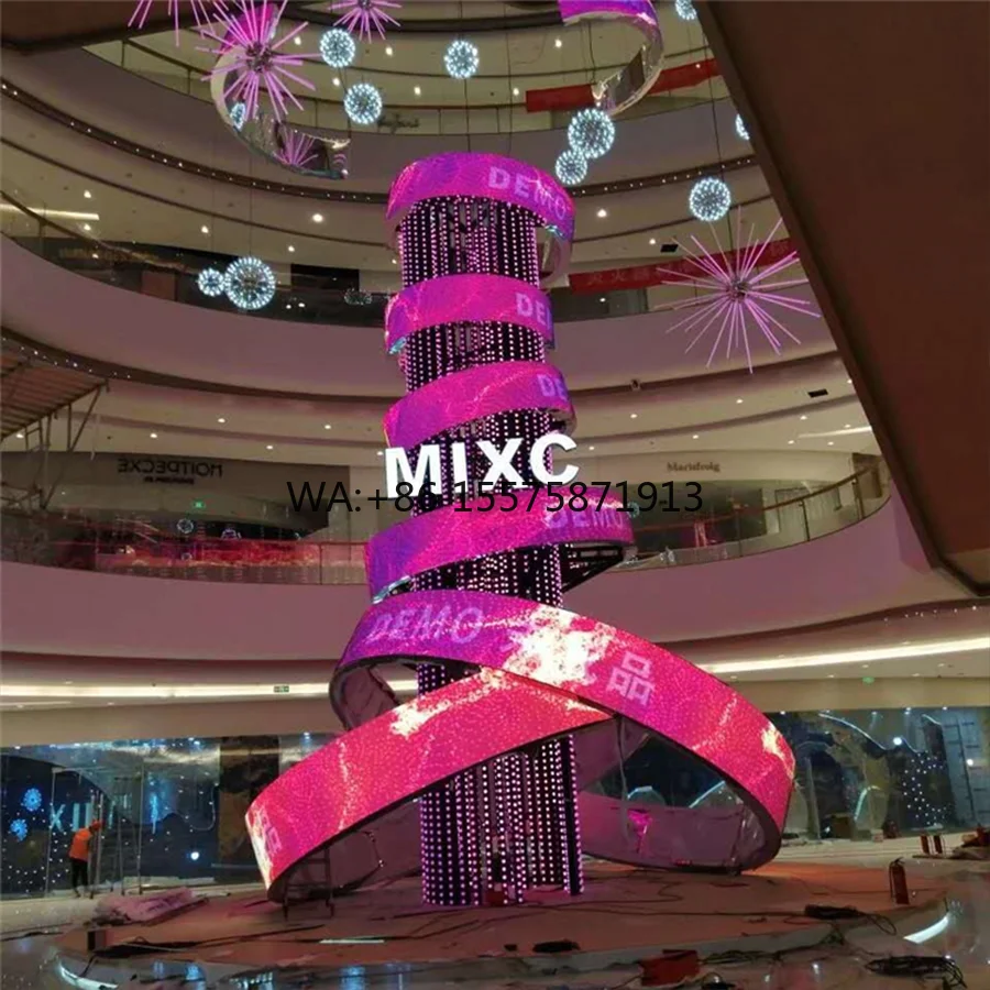 

Тонкий гибкий креативный светодиодный дисплей высокой настройки с наклеиванием, рекламный светодиодный экран с кристаллической пленкой Lucenc.y