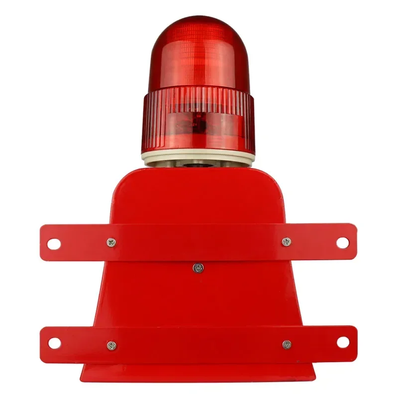 SF-503 경고 신호 비콘 라이트 및 경적 사이렌, 120dB 가청 경보, 12V/24V/220V, 산업용 실외 안전 경보