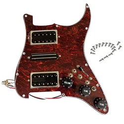 HSH Prewired Pickguard Loaded Invader Humbucker Pickup set Multi 7 Way Coil SplitSwitch Push Pull Toggle Guitar Accessories