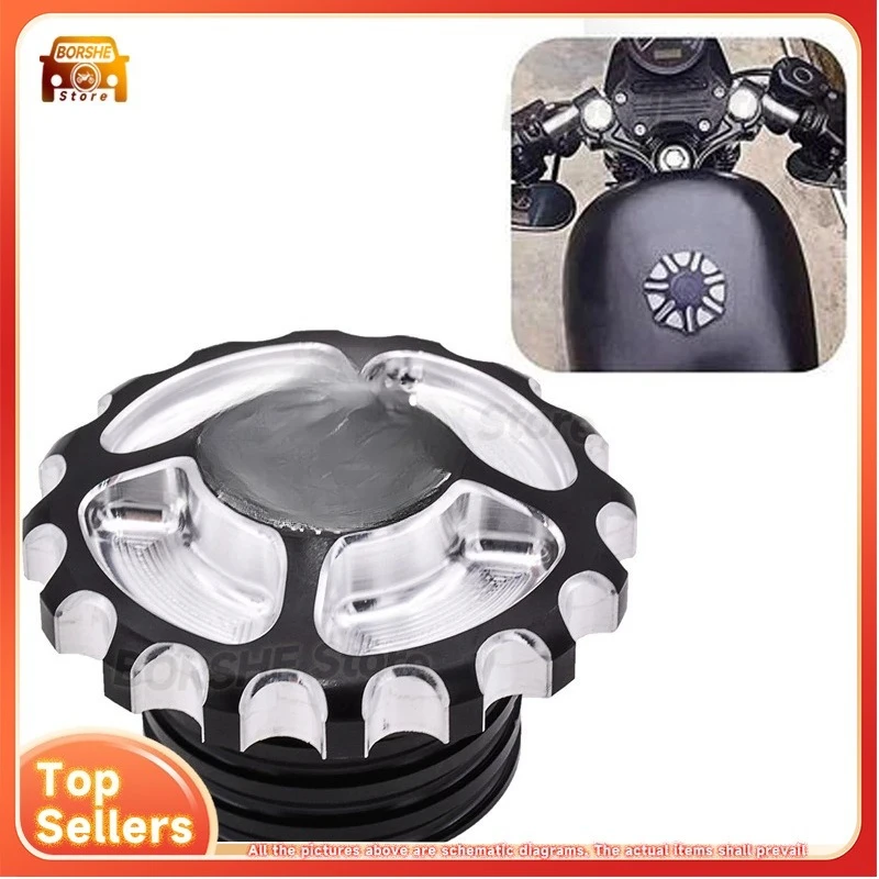 2026 مناسبة ل XL883 XL1200 48 Dyna Softail CNC تعديل RSD والعتاد نمط غطاء تغليف خزان الوقود الديكور