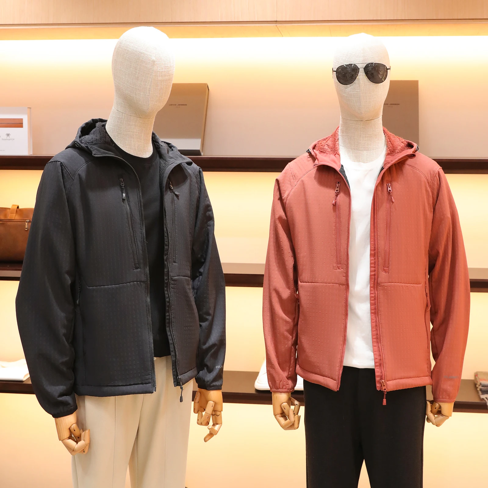 

Теплая куртка для походов с флисовой подкладкой для мужчин, повседневная, из полиэфирного волокна, не мнется, новинка осени 2025 года, бренд Doctor.Huang