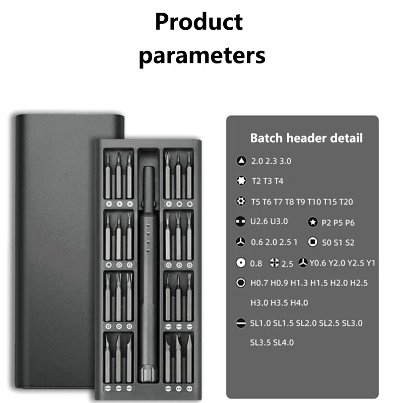 FAAJ-48-Piece Set Disassemble Screwdriver Multi-Combination Computer Mobile Phone Repair Tool Screw Precision Screwdriver Set
