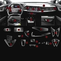 Tpu Transparent Film for Audi Q4 e-tron Q7 Q8 Car Interior Sticker Center Console Gear Touch Screen Dashboard Door Windows Panel