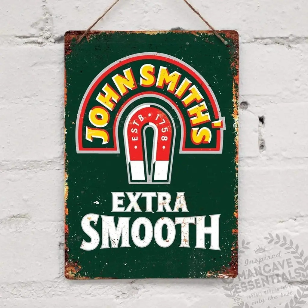 جون سميثز البيرة شرب خمر تين تسجيل ديكور معدني علامة معدنية جدار معدن القصدير تسجيل ، TinSignEUa39878 #1
