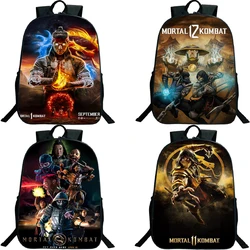 Movies Mortal Kombat Backpack Boys Girls School Bags Teenager School Backpacks Large Capacity Rucksack Laptop Knapsack Mochila