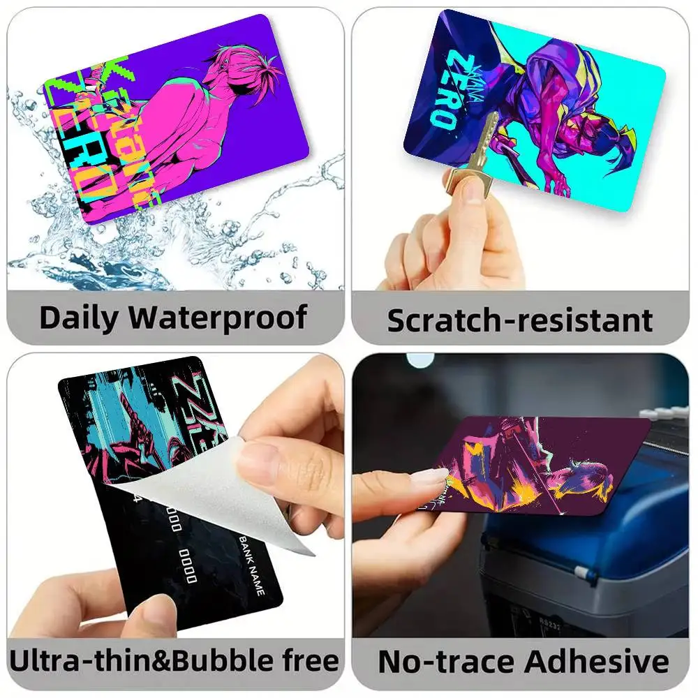 Independent Action Game K-Katana Z-ZERO  Credit Card HD Stickers Game Card Decal Small Chip Waterproof Sticker Gift