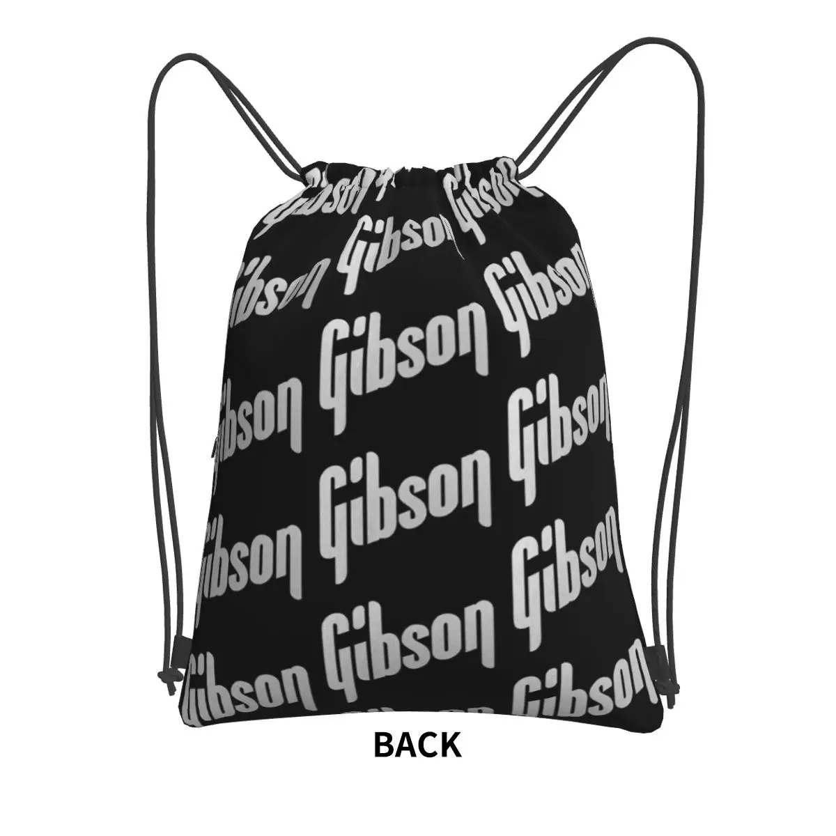 Gibson Music Logo Backpacks Fashion Drawstring Bags Storage Bag Book Bags for Travel School