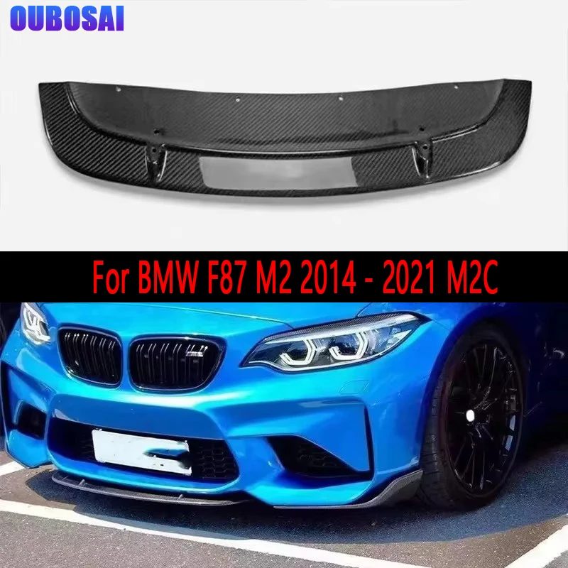 

For BMW F87 M2 2014 - 2021 M2C Carbon Fiber Car Front Bumper Diverter Spoiler Diffuser Front lip chin ST Style body kit