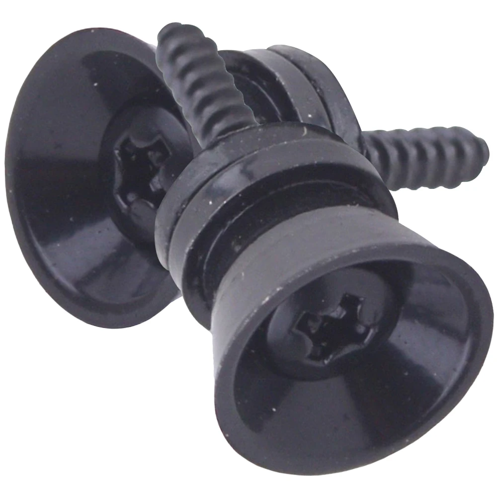

2pcs Guitar Strap Lock Buttons Metal Bass Ukulele Electric Acoustic Anti Falling Instrument Buckles Black Sports Fastener
