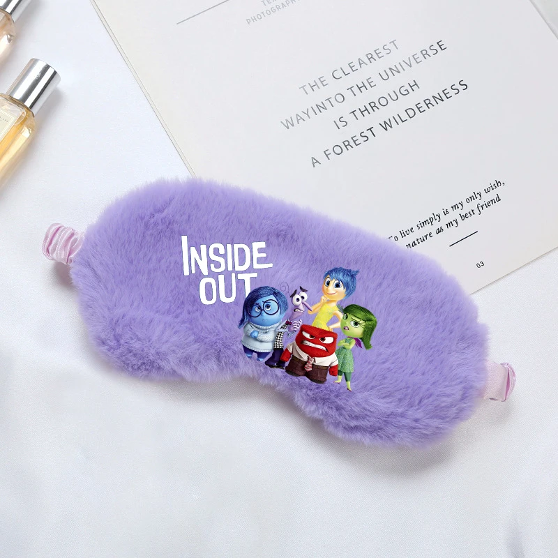 Disney Inside Out 2 Eye Mask for Sleeping Blindfold Plush Eyepatch Women Men Portable Sleep Mask Eyes Night Breathable Eye Cover