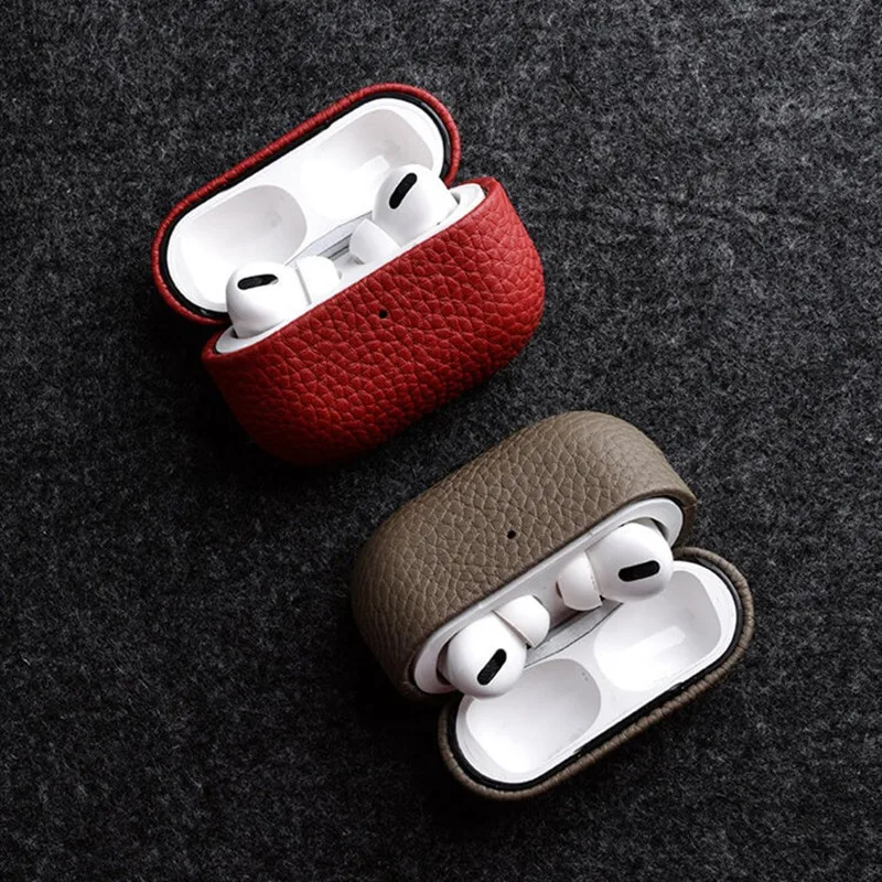 Melkco Genuine Cowhide Leather Case For AirPods Pro 3 Pro2 AirPods 5 4 3 2 Luxury Wireless Bluetooth Earphone Accessories Cover