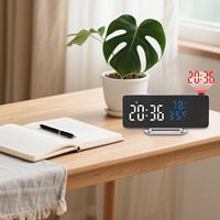 Bedroom Ceiling Projection Alarm Clock LED Display with Adjustable Brightness Projection Alarm Clock for Kids
