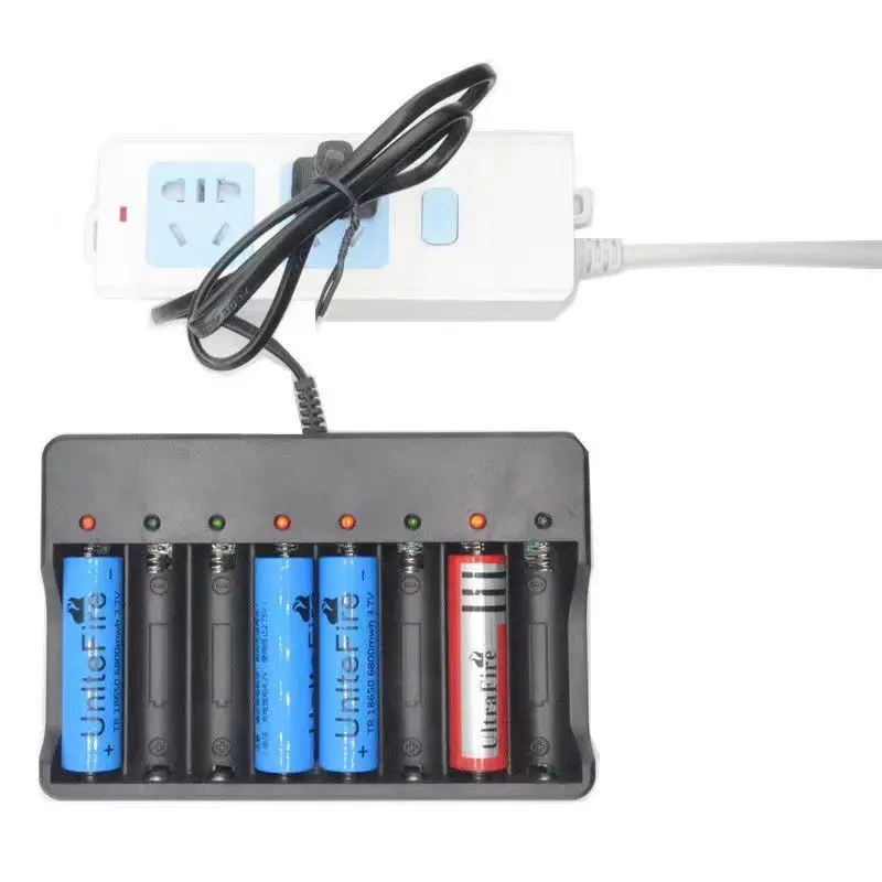 8 Slots 18650 Battery Charger Smart lithium charging 3.7V Li-ion Rechargeable Battery Charger EU US Plug