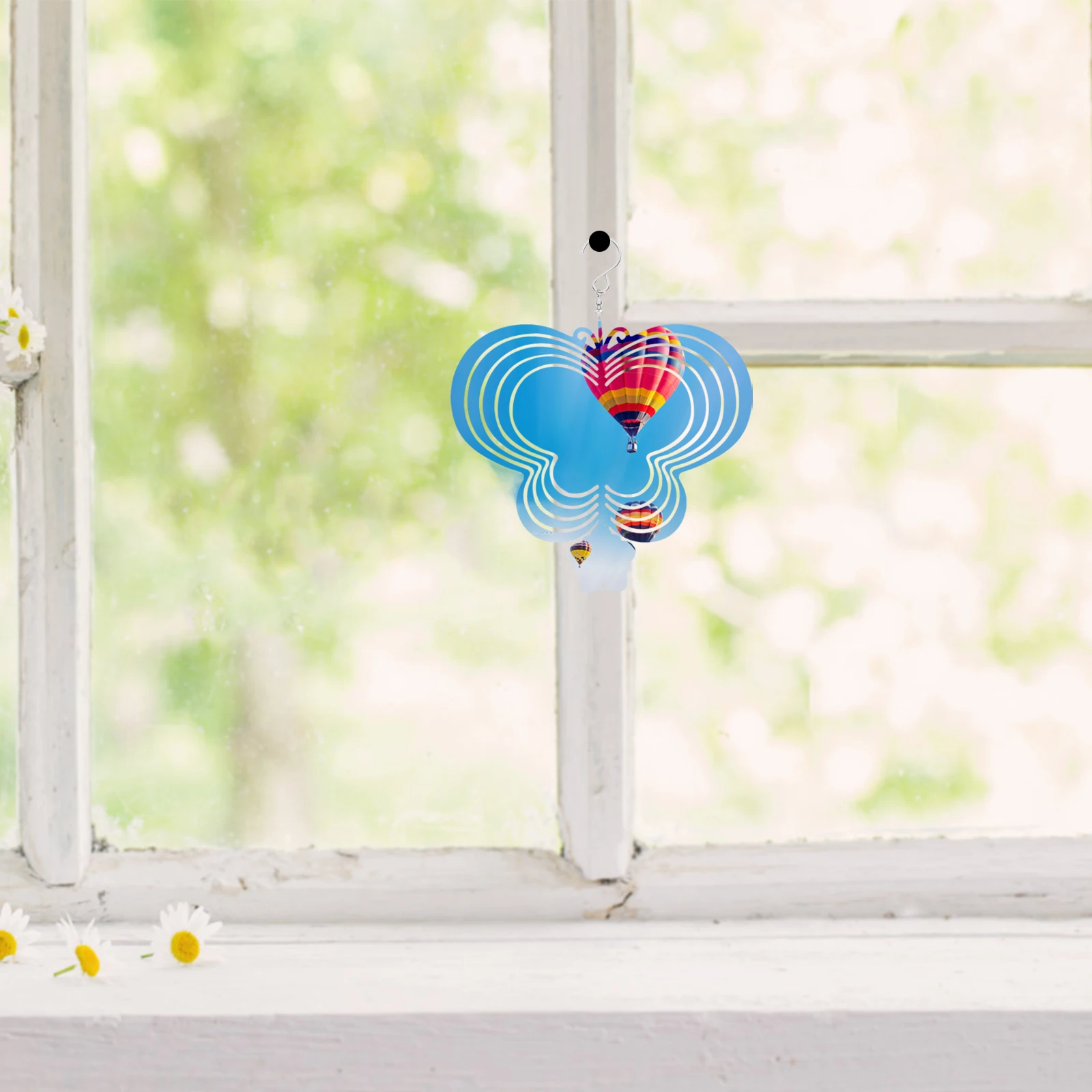 

DIY Aluminum Sublimation Wind Spinner Blank Hanging Decor Garden Yard Porch Ornament Sublimation Wind Spinners