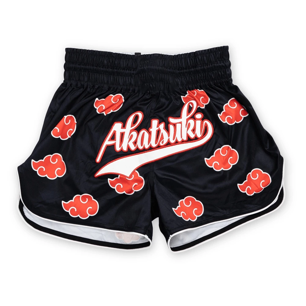 Summer New Red Cloud Muay Thai Shorts Men Oversized Quick-Dry Anime Enthusiast MMA Sport Shorts Octagonal Cage Shorts﻿﻿﻿ ﻿