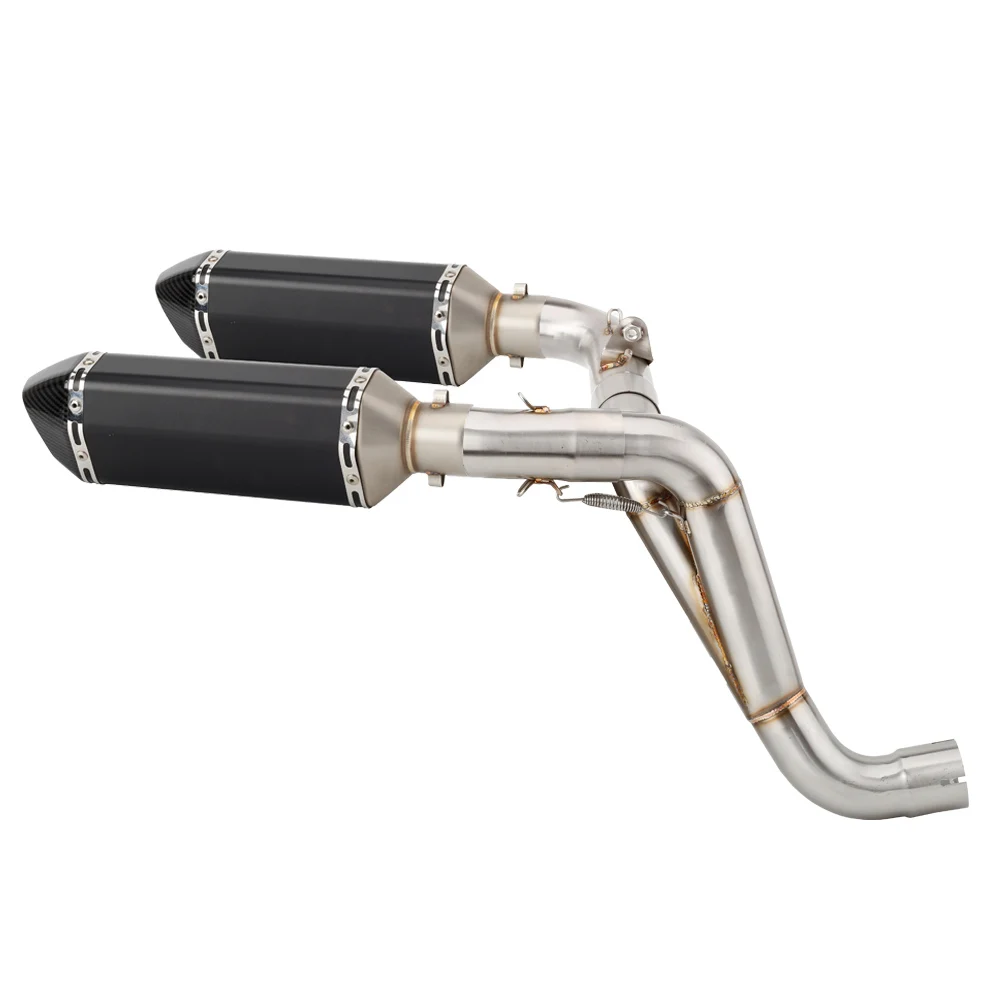 

Motorcycle For Triumph Speed Triple 1050 / R 2011-2015 Speed Triple Escape Slip-on Exhaust Muffler With High Level Mid Link Pipe