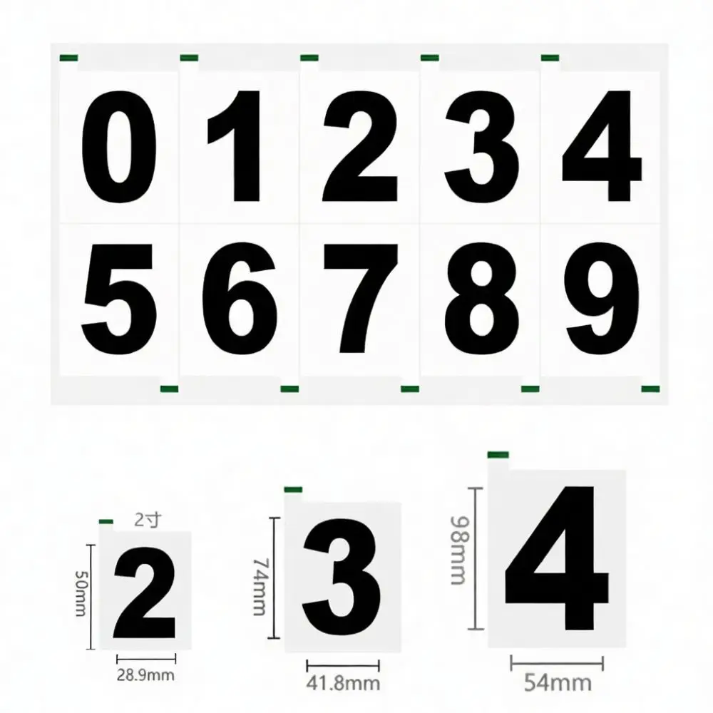 Outdoor Adhesive Number Stickers Waterproof Vinyl Decals Reflective Labels For Mailbox Door Address Signs Durable Signage Kit
