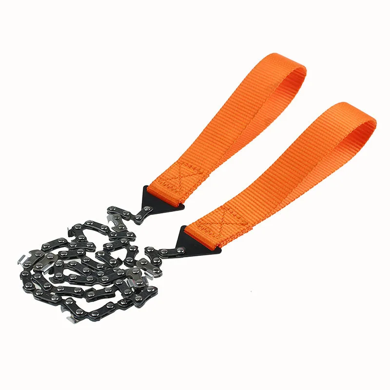 Portable Hand-Pull Chainsaw Outdoor Camping Tool Saw Survival Tool Hand-Pull Chainsaw Chain Coping Saw