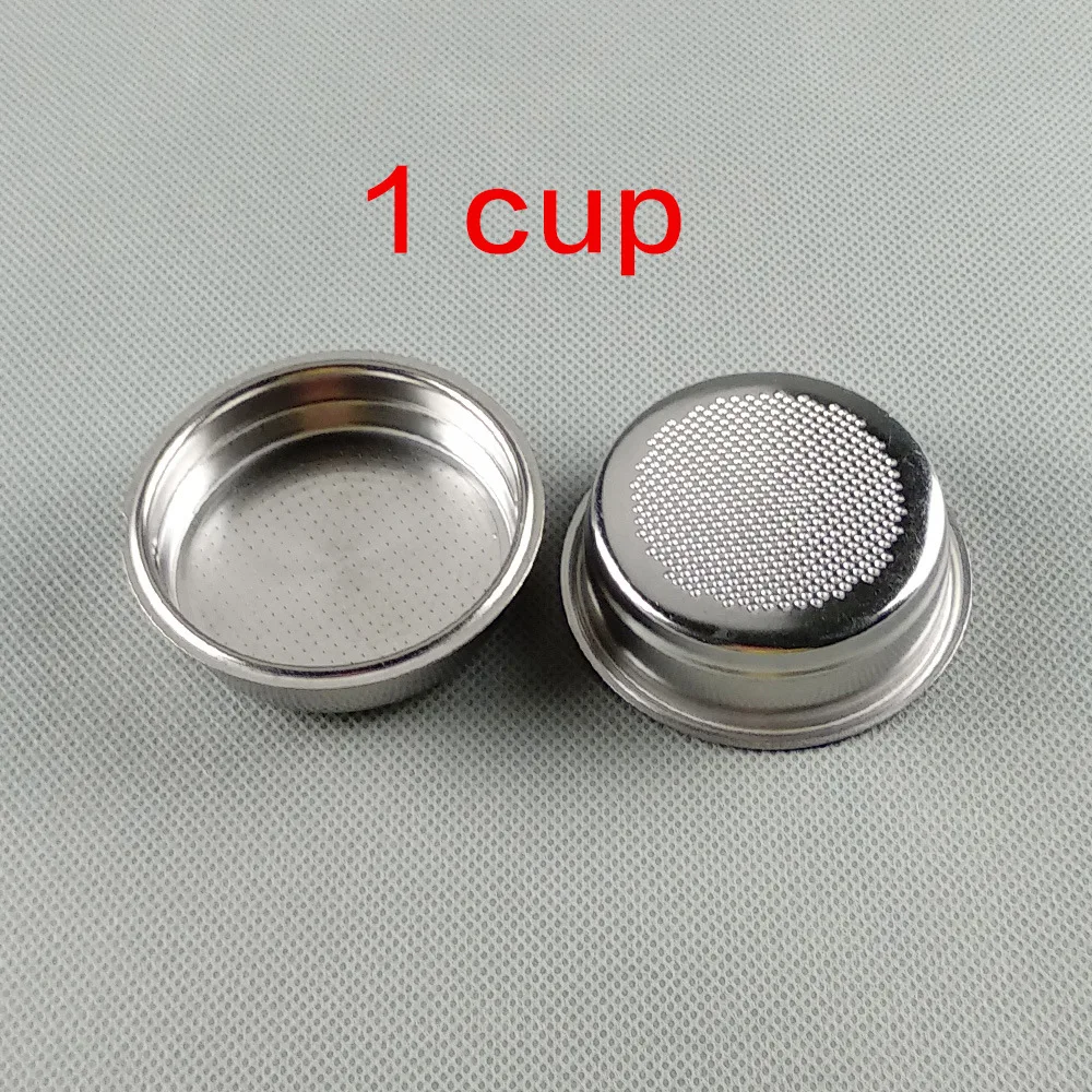 304 Stainless Steel Coffee Filter Basket Single 1 Cup Double 2 Cup 4 Cups 51mm Portafilter