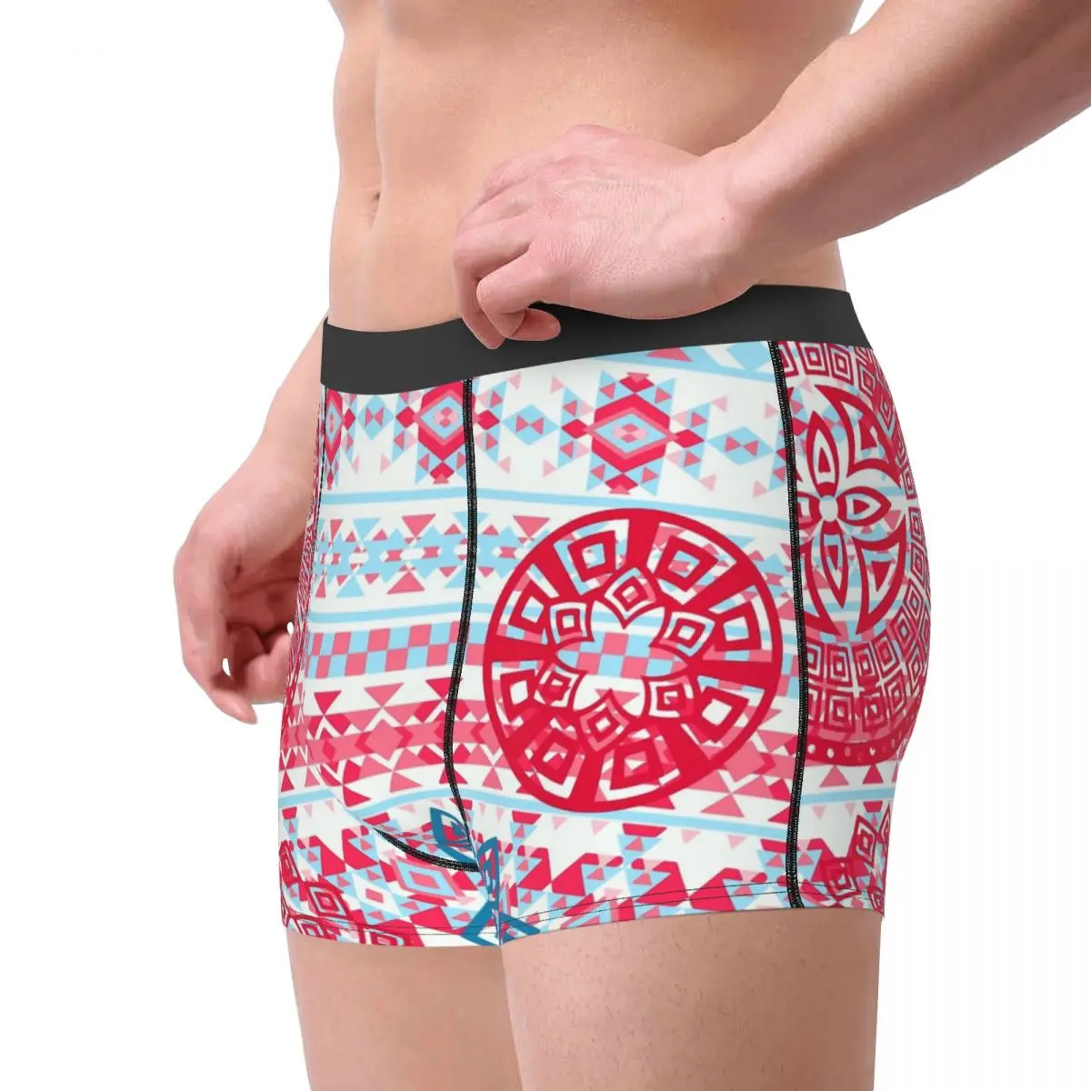 Classic Russian Pattern The Tone Is Wonderful And The Composition Is Unique Circular Stripes Underpants Homme Panties Men's