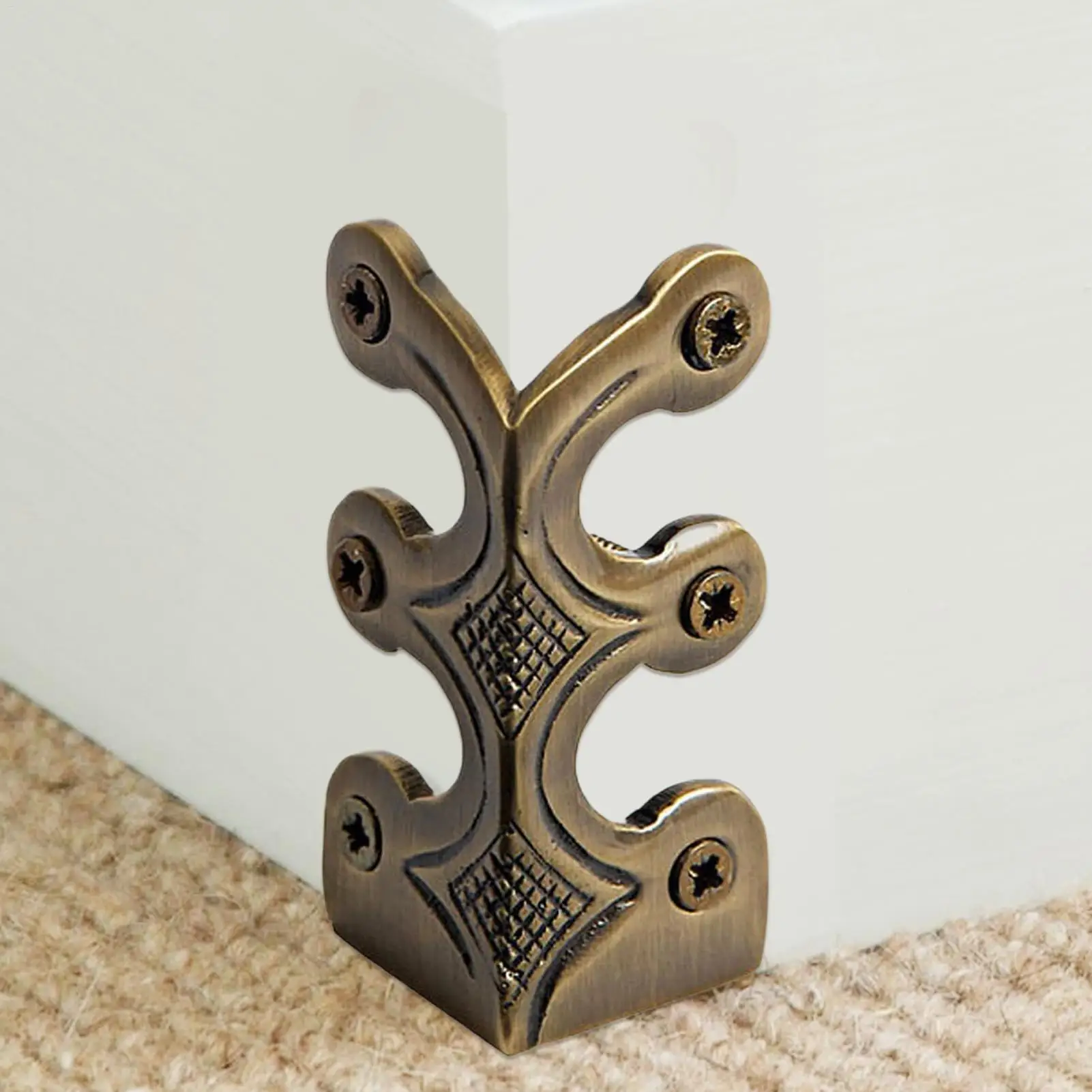 Baseboard Protector Edge Corner Protectors Metal Skiffers Solid Brass Home Corner Guard Decorative Protector Cover