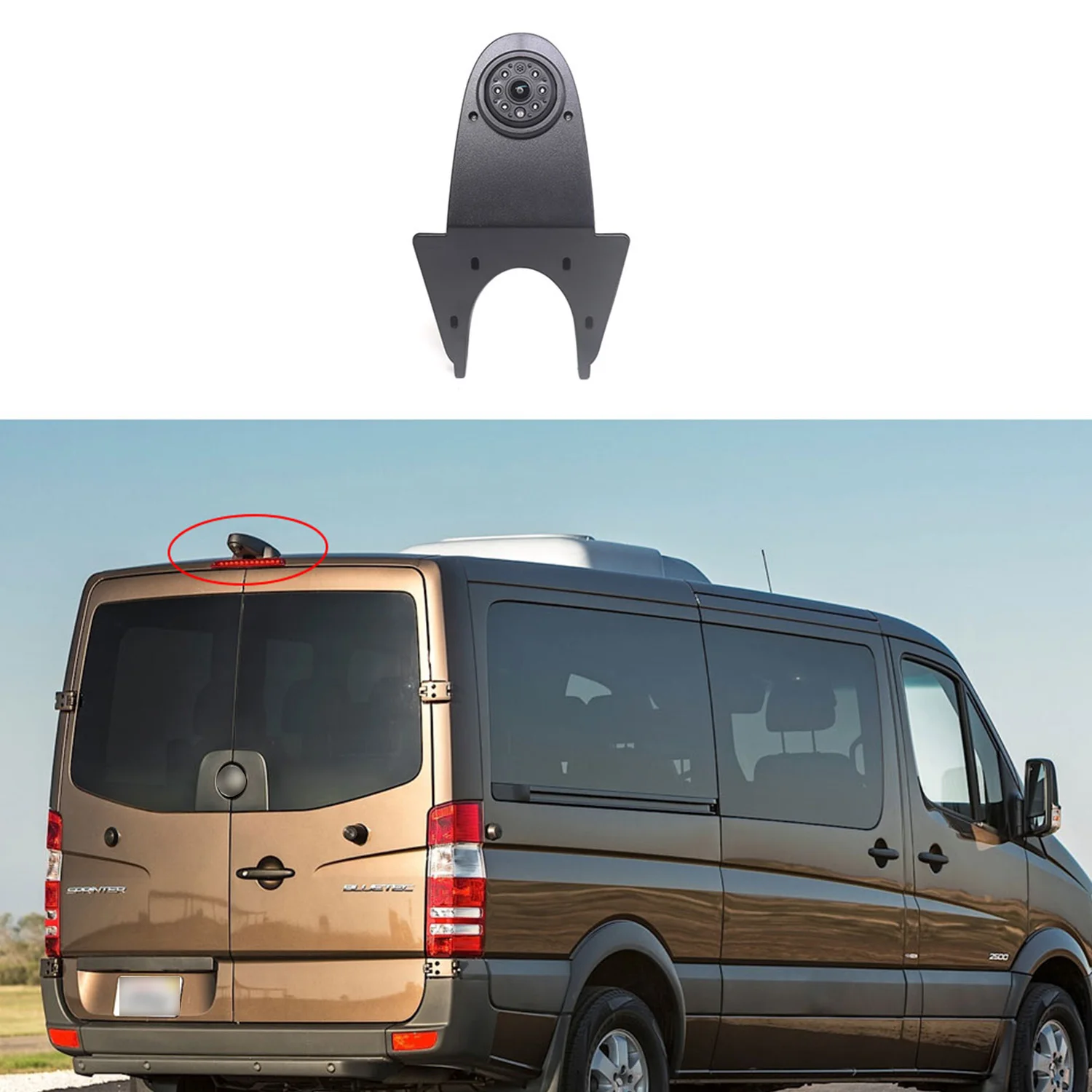 CCD Car Brake Light  Rear View Reversing Camera For Mercedes Benz Viano Sprinter Vito For VW Infrared Vehicle