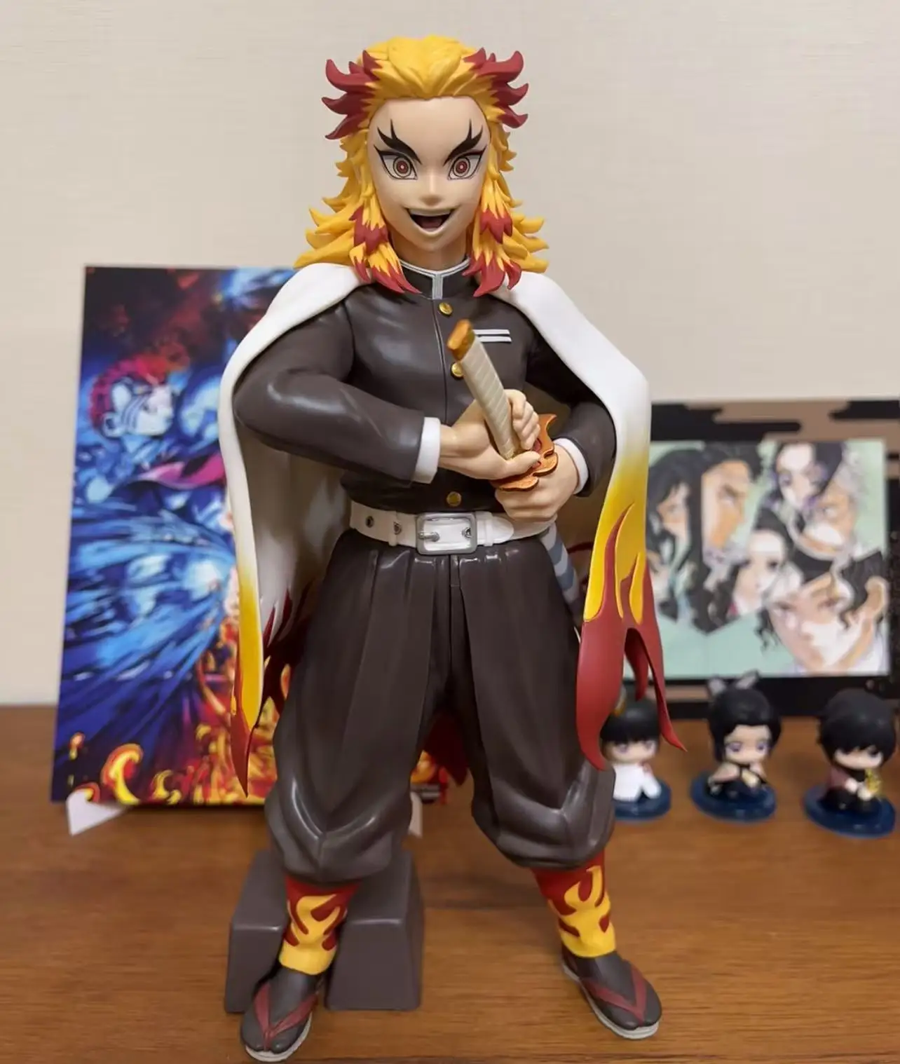 

В наличии: Оригинальные фигурки Bandai Banpresto Demon Slayer Grandista Series — Кёджуро Ренгоку и Аказа, 24/22 см, аниме-модели для декора