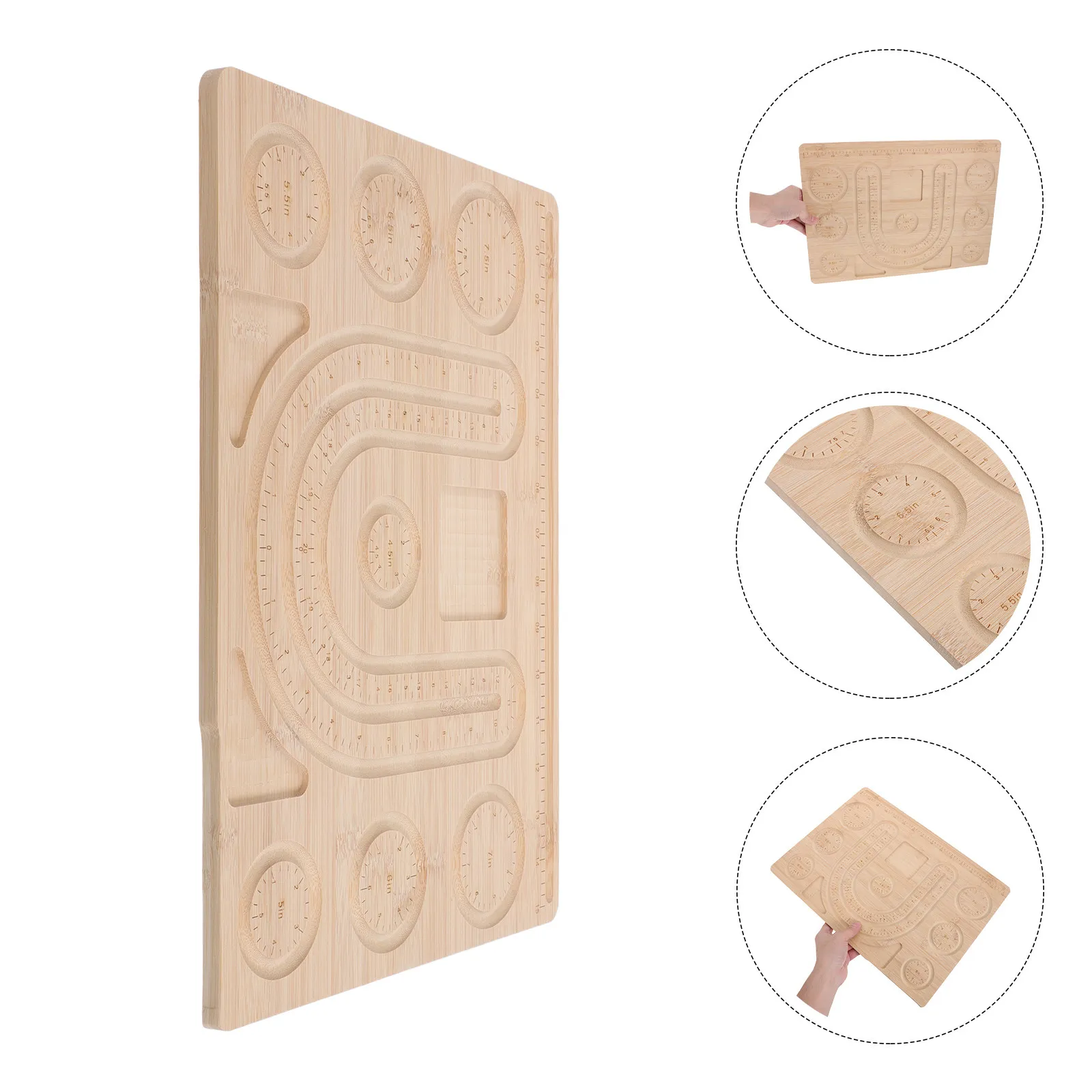 Bamboo Beading Board Jewelry Making Bracelet Necklace Design Tray Organizer Smooth Surface DIY Craft Projects 15.7x11.4 Inch