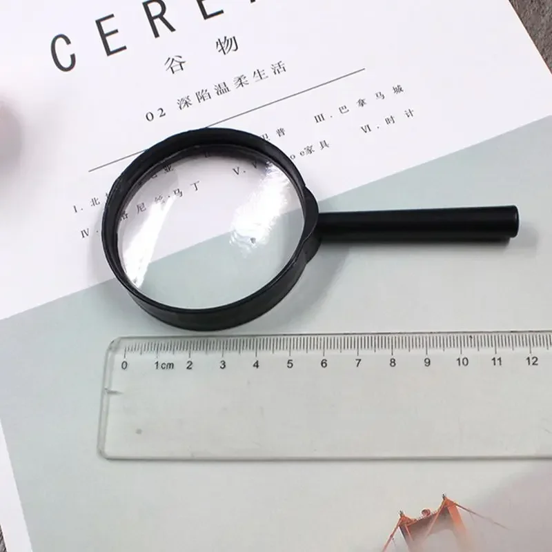 1PC Magnifier 60mm Handheld 5X Magnifier Magnifying Glass Len Loupe Magnifying Loupe Magnifiers For Reading Jewelry