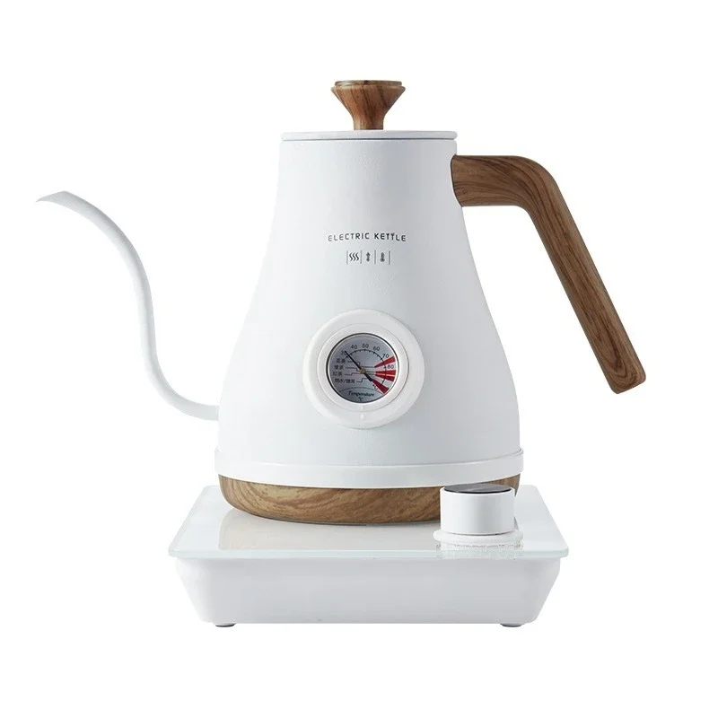 

Intelligent temperature control hand brewing pot coffee pot small capacity long mouth kettle tea art pot cross-border