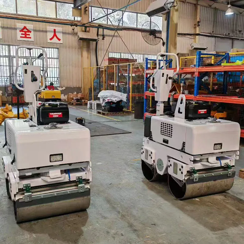 New JAPAN Engine Road Roller 600kg 800kg Fully Hydraulic Vibration Water Cool  Walk Behind Mini Road Roller Compactor
