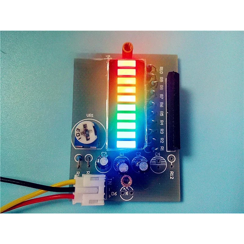 Multi-purpose 10-band Audio Level Indicator DIY Kit Color Music Spectrum Handmade