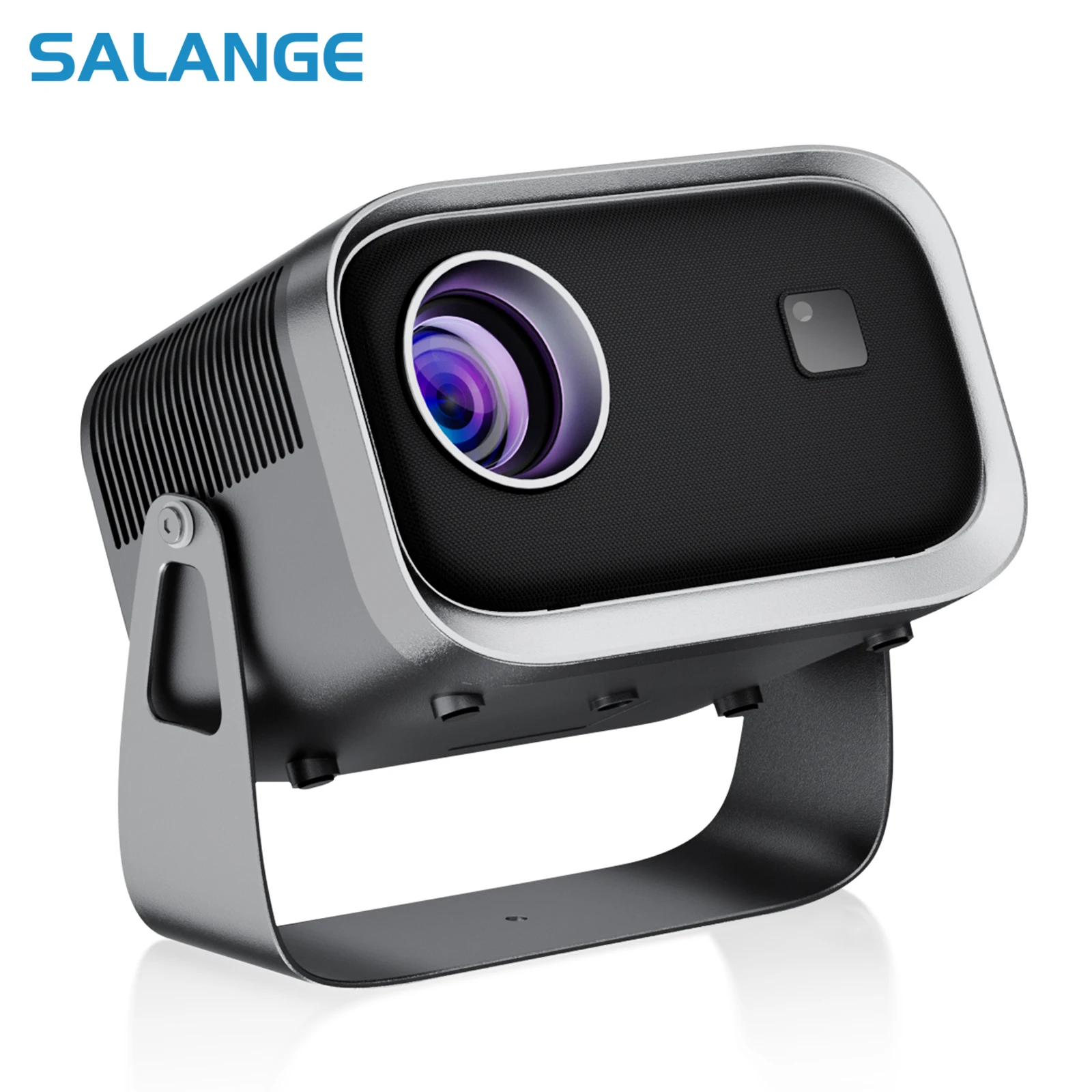 Salange P28B MINI Projector Android 11 Smart TV BT5.1 WIFI Sync Phone Screen Electronic Focus Portable Home Theater 1080P Via HD