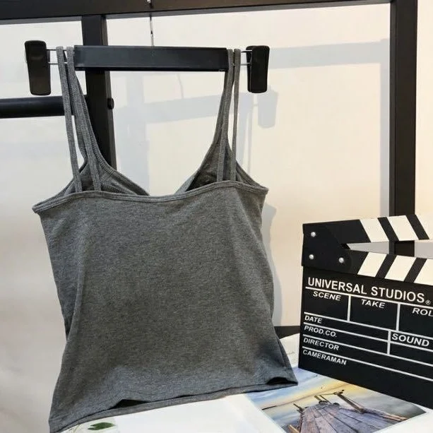 Canotta estiva in cotone ter Ne da donna nuova traspirante in un unico pezzo Bral Bal intimo V-Ne in misto cotone