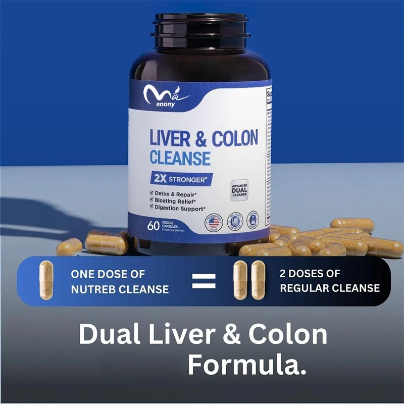 Liver and Colon Cleansing, Premium Milk Thistle Supplement - Vegan 60 Capsules