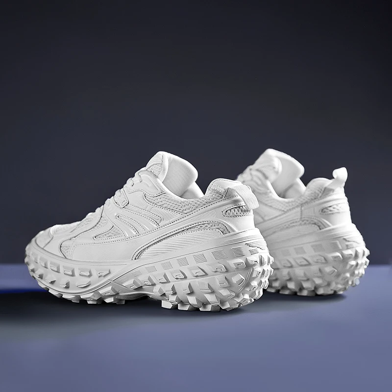 Fashionable and versatile, breathable thick sole, elevated casual sports shoes, 2024 new summer